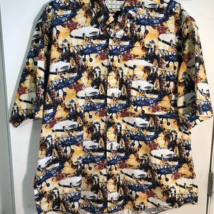 " CROSSINGS " WITH BUTTON DOWN COLLAR SZ L BUTTON UP COTTON SHIRT